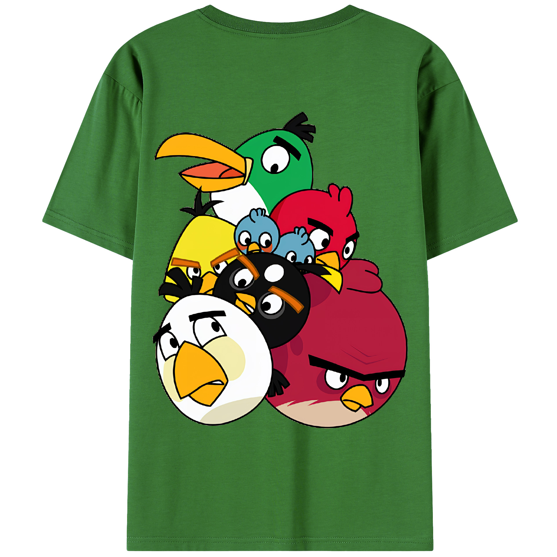（画像用） Angry Birds アングリーバード レディース半袖Tシャツ(バックプリント)
